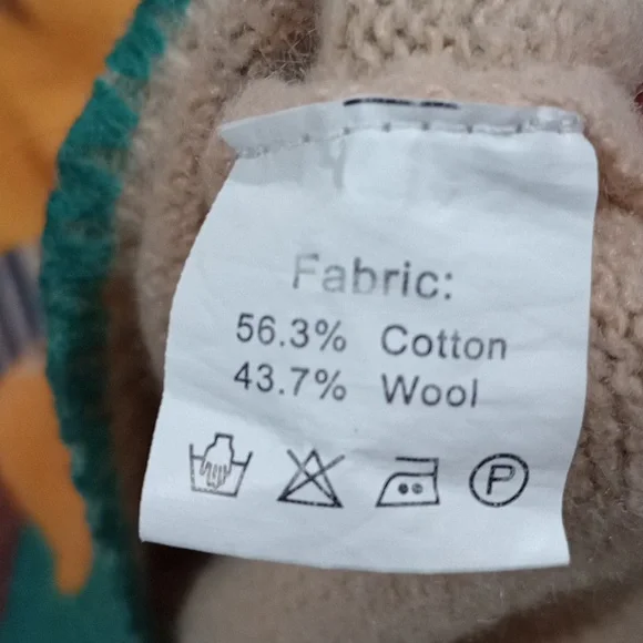 YESNO Womens Artsy Novelty Graphic Fish Ocean Life Wool Blend Pullover Sweater - Picture 2 of 8